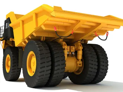 Mining Dump Truck 3D model by 3D-Horse