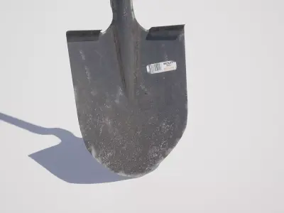  Shovel Low-poly 3D model