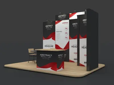 Exhibition booth 3D model 3D model purchase