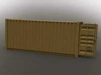 Container shipping 3D model buy