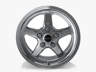 Race Star Industries Wheel Drag Star Polished 3D model