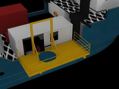 Merchant Ship Free 3D model