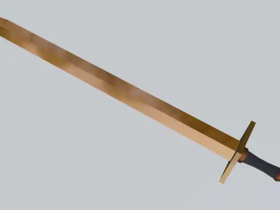 base sword collection low-poly game ready Free low-poly 3D model