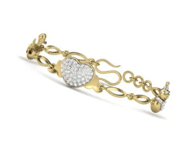Antique Heart bracelet  3D print model