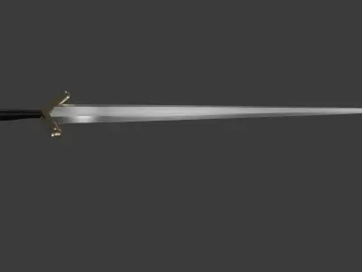 Cinqueda Italian Short Sword 3D Model Low-poly 3D model
