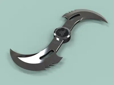 Glaive from movie Blade 3D model