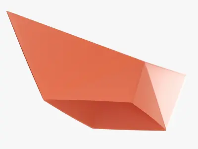 Paper boat  3D model