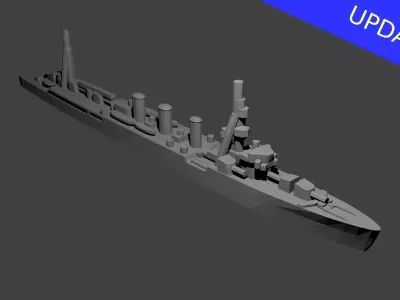 Japanese Kuma Class Cruiser 3D print model