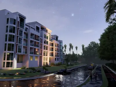 Highrise Building 07 3D model