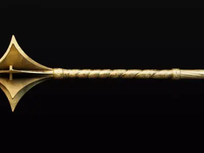 Fantasy Medieval Mace Weapon Set Low-poly 3D model