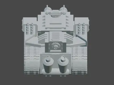 Low Poly Tank 3D model by serkad3d