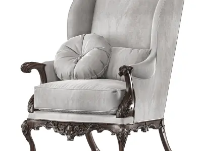 benjamin randolph french armchair art 732 3D model