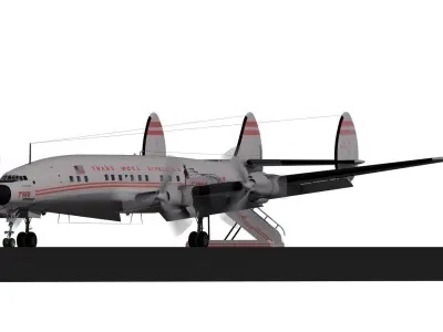 Lockheed-L 1649A Starliner 1957 3D model