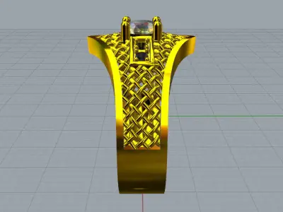 anillo malla Free 3D model