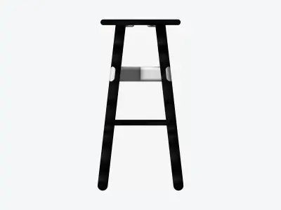 Stool - Timberline - High Low-poly 3D model
