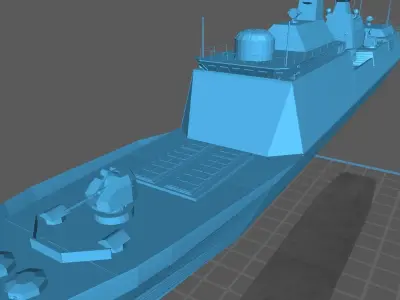 Type 055 destroyer Modern Day Warship 3D print model