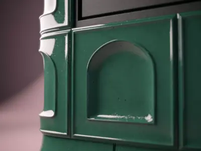 Tiled Fireplace 3D model