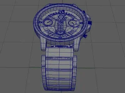 3D Watch with face 3D model