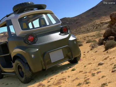  Open Roof Offroad Microcar Khaki 