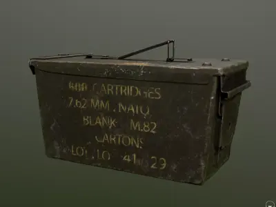 Ammo Box  Low-poly 3D model