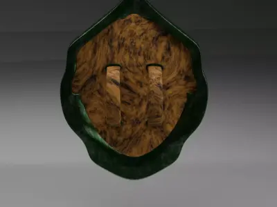 Stylized Shield Game ready High poly 3D model