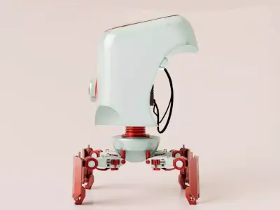 Sci-Fi Robot Drone  Stylized  Low-poly 3D model