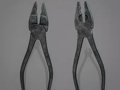 Pliers Tool  - Alicates herramienta Low-poly 3D model