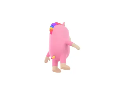 Unicorn Character 3D model