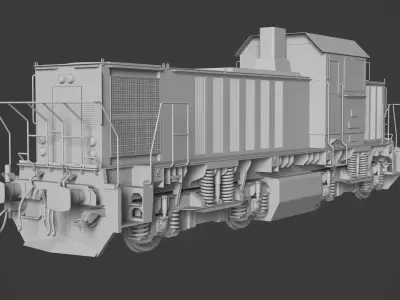 DHS131 locomotive 3D model purchase
