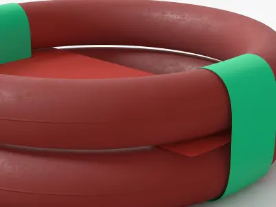 Ring Dog Toy Package 3D model