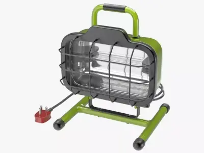 Halogen Work Light 1 3D model