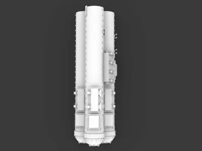 PM Mark 32 Surface Vessel Torpedo Tubes 3D print model