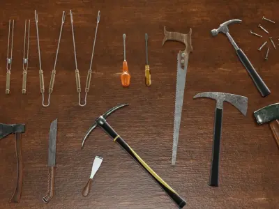 Toolkit 3D Model Collection Low-poly 3D model