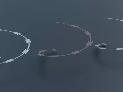 Low Poly fence Wires Low-poly 3D model