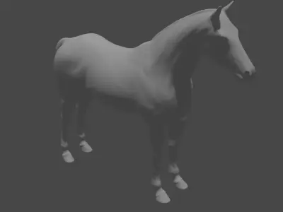 Low Poly Horse Low-poly 3D model