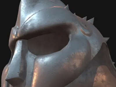 Maximus gladiator helmet Low-poly 3D model