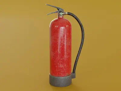 Fire Extinguisher Low-poly 3D model 35