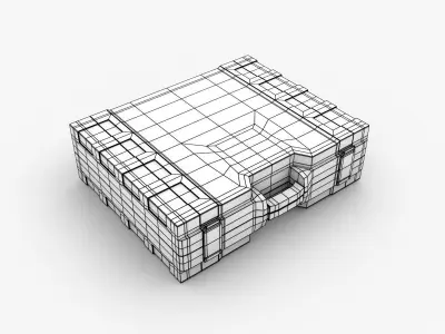 Plastic Briefcase 3D model