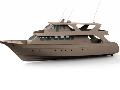 Day Boat 3D model