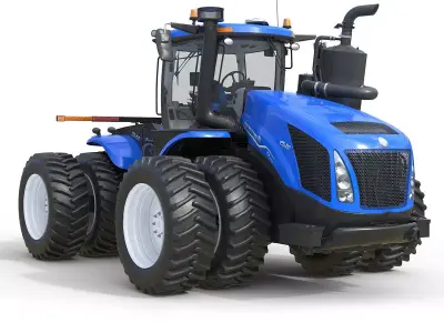 New Holland T9 Tractor Low-poly 3D model