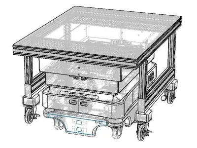 MiR100 Lift Top Module 3D model
