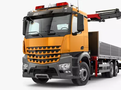 Generic Mobile Crane Truck 6X2  3D model
