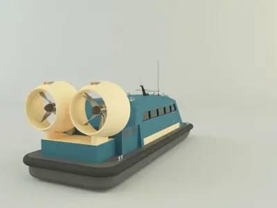 hydroplane 2 models 3D model