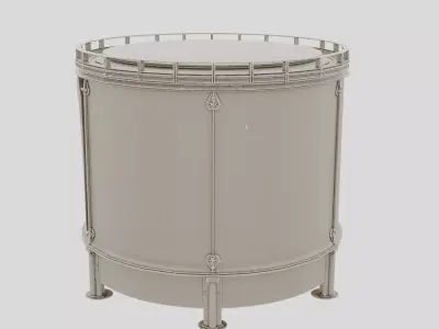 Industrial Factory Machine Oil Reservoir for 3D print 3D model