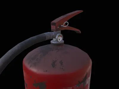 Fire Extinguisher Low-poly 3D model 15