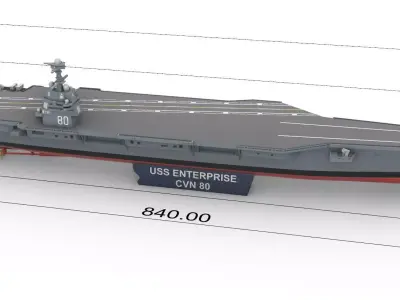 USS Enterprise CVN-80 3D print model