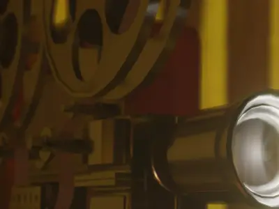 3D Retro Film Projector Free low-poly 3D model