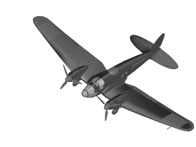 Heinkel He 111 3D model shop