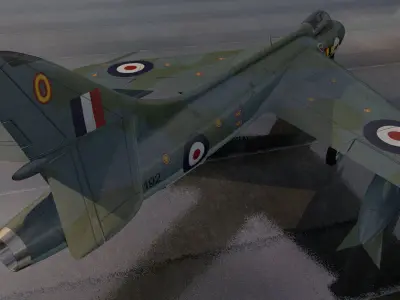 Hawker Hunter F Mk-5 3D model