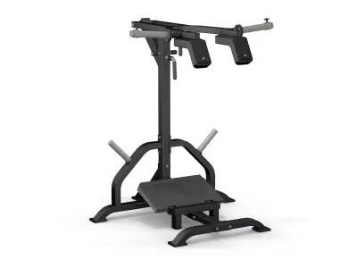 Leverage squat and calf raise machine 3D model